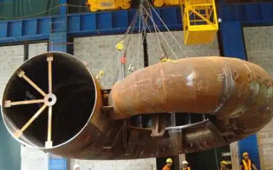 水輪機蝸殼安裝鋼絲繩索具起吊移動